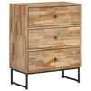 vidaXL Sideboard-Set 3-tlg. Recyceltes Teakholz