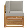 vidaXL Outdoor Ecksofa Massivholz Akazie Natur