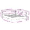 vidaXL Massivholzbett mit Regal ohne Matratze Wei&szlig; 150x200 cm Kiefer