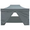 vidaXL Profi-Partyzelt Faltbar mit 4 Seitenw&auml;nden 3&times;4m Stahl Anthrazit