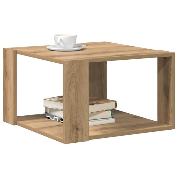 vidaXL Couchtisch Artisan-Eiche 51,5 x 51,5 x 30 cm Holzwerkstoff