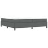 vidaXL Boxspringbett mit Matratze Dunkelgrau 200 x 200 cm Stoff