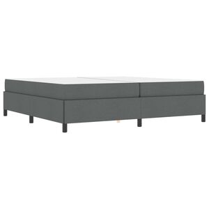 vidaXL Boxspringbett Dunkelgrau 200 x 200 cm Stoff