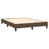 vidaXL Boxspringbett mit Matratze & LED Dunkelbraun 140x190 cm Stoff