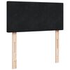 vidaXL Boxspringbett mit Matratze Schwarz 90x200 cm Samt