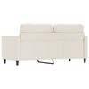 vidaXL 2-Sitzer-Sofa Creme 140 cm Kunstleder