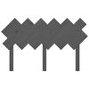 vidaXL Bett-Kopfteil Grau 132x3x81 cm Massivholz Kiefer