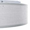vidaXL Deckenlampe mit Strahlern Grau 30 x 30 x 13,5 cm Stoff