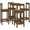 vidaXL 5-tlg. Bar-Set Honigbraun Massivholz Kiefer