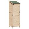 vidaXL Gartenschuppen Natur 59,5 x 56 x 176,5 cm Massivholz aus Fichte