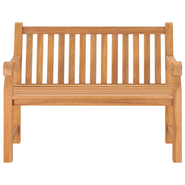 vidaXL Gartenbank 114 cm Massivholz Teak