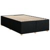 vidaXL Boxspringbett mit Matratze Schwarz 120x190 cm Stoff