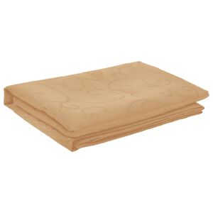 vidaXL Tischdecke Oval Beige 130 x 180 cm