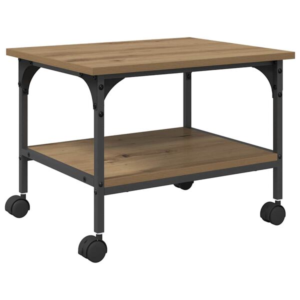 vidaXL Druckerständer Artisan-Eiche 50 x 40 x 38 cm Holzwerkstoff