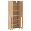 vidaXL Highboard Sonoma-Eiche 69,5x34x180 cm Holzwerkstoff