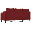 vidaXL 3-Sitzer-Sofa Weinrot 180 cm Stoff