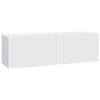 vidaXL 5-tlg. TV-Schrank-Set Weiß Holzwerkstoff