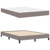 vidaXL Boxspringbett mit Matratze Taupe 140 x 200 cm Stoff