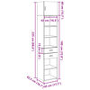 vidaXL Hochschrank Schmal R&auml;uchereiche 45x42,5x225 cm Holzwerkstoff