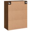 vidaXL Wandschrank Braun Eichen-Optik 69,5x34x90 cm Holzwerkstoff