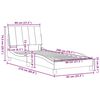 vidaXL Bettgestell ohne Matratze "Hanko" Taupe 80x200 cm Stoff