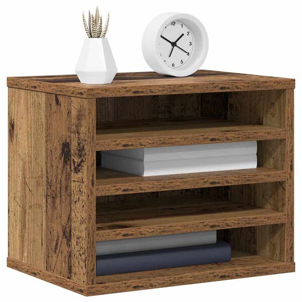 vidaXL Schreibtisch Organizer Altholz 36 x 26 x 29,5 cm Holzwerkstoff