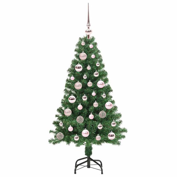 vidaXL K&uuml;nstlicher Weihnachtsbaum mit 150 LEDs mit St&auml;nder Gr&uuml;n 120 cm