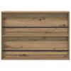 vidaXL Magazinregal Artisan-Eiche 100 x 12 x 70 cm Holzwerkstoff