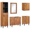 vidaXL Badezimmer Sets 5 pcs Akazie Braun Winish Massivholz Mango