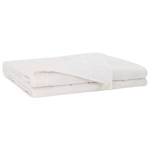 vidaXL Gewichtsdecke Wei&szlig; 200 x 220 cm 13 kg 100% Baumwolle 205T