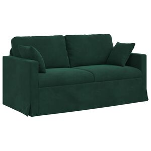 vidaXL Sofa Dunkelgr&uuml;n 158 x 78 x 80 cm Samt