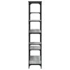 vidaXL B&uuml;cherregal Grau Sonoma 99x35,5x176 cm Holzwerkstoff und Stahl