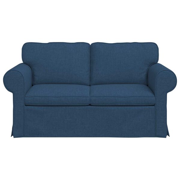 vidaXL Sofa Blau Gesamtabmessungen: 155 x 82 x 80 cm (B x T x H) Samt
