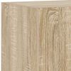 vidaXL TV-Wandschrank mit LED-Leuchten Sonoma-Eiche 30,5x35x70 cm