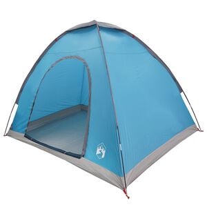 vidaXL Campingzelt 2 Personen Blau 185T Polyester mit PU-Beschichtung