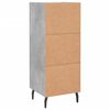 vidaXL Sideboard Betongrau 34,5x34x90 cm Holzwerkstoff