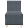 vidaXL Modulares Armfreies Sofa 2 pcs Dunkelgrau 55 x 74 x 82 cm Samt