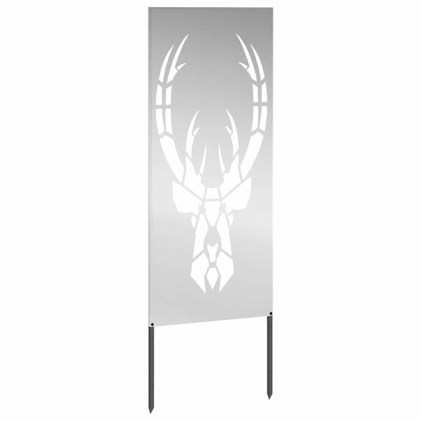 vidaXL Garten Sichtschutz-Leinwand Silber 50 x 140 cm Verzinkter Stahl