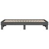 vidaXL Tagesbett Ausziehbar Grau 2x(90x200) cm Massivholz Kiefer