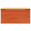 vidaXL Nachttisch 2 pcs Wachsbraun 37 x 35 x 18,5 cm Massivholz Kiefer