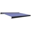 vidaXL Kassettenmarkise mit Motor 400x300 cm Blau und Wei&szlig;