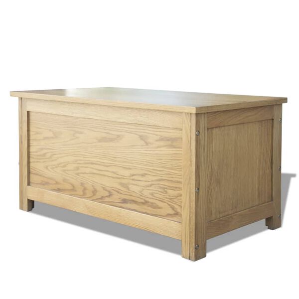 vidaXL Aufbewahrungstruhe 90x45x45 cm Massivholz Eiche
