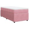 vidaXL Boxspringbett mit Matratze Rosa 90x190 cm Samt