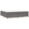 vidaXL Boxspringbettgestell Dunkelgrau 200x200 cm Stoff
