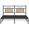 vidaXL Bettgestell ohne Matratze Sonoma-Eiche 140x190 cm Holzwerkstoff
