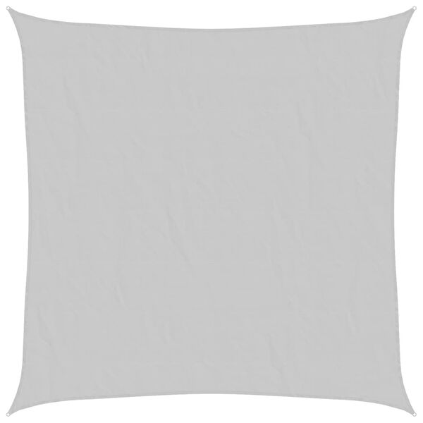 vidaXL Sonnensegel Hellgrau 7x7 m 100% Polyester Oxford