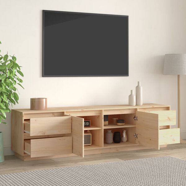 vidaXL TV-Schrank 176x37x47,5 cm Massivholz Kiefer