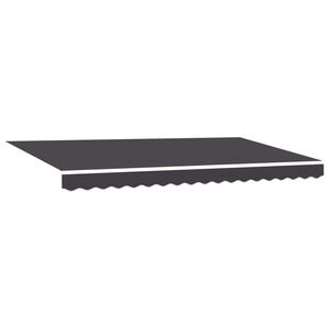 vidaXL Ausziehbare Markise Anthrazit 350 x 200 cm