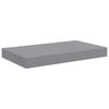 vidaXL Schwebende Wandregale 2 Stk. Grau 40x23x3,8cm MDF