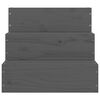 vidaXL Haustiertreppe Grau 40x37,5x35 cm Massivholz Kiefer